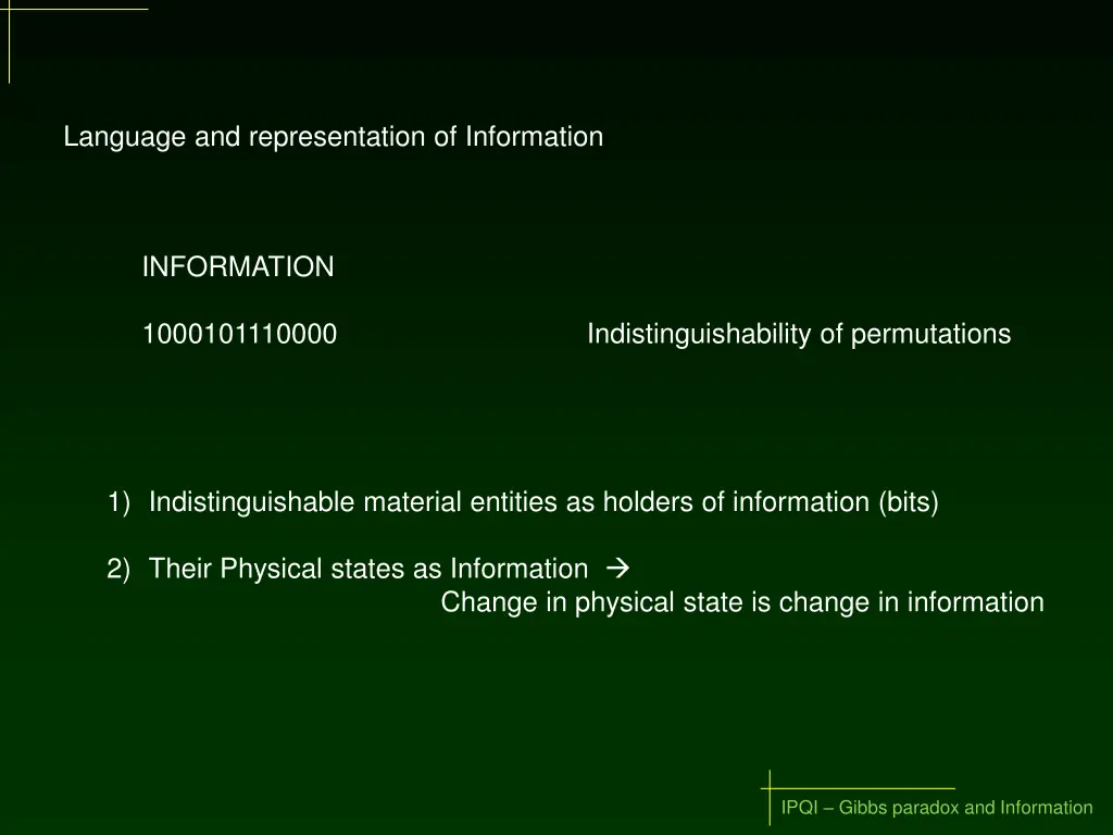 language and representation of information