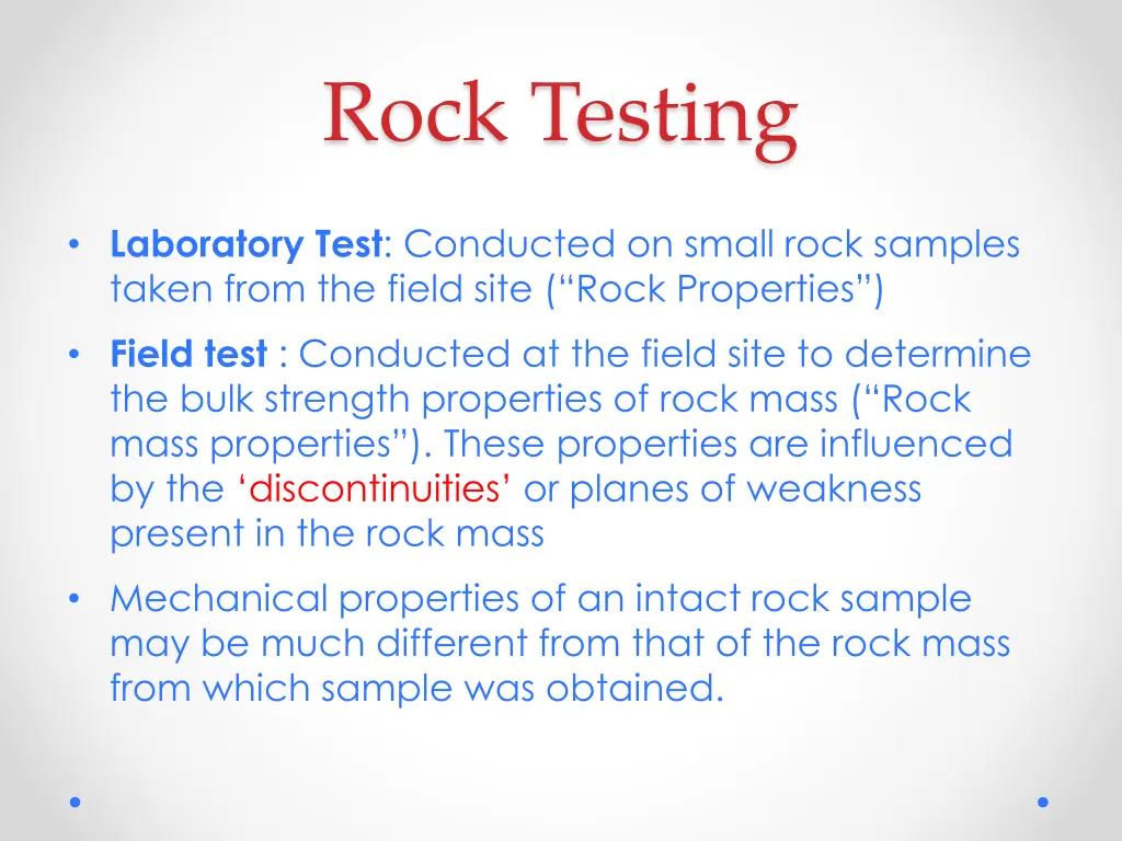 rock testing 1