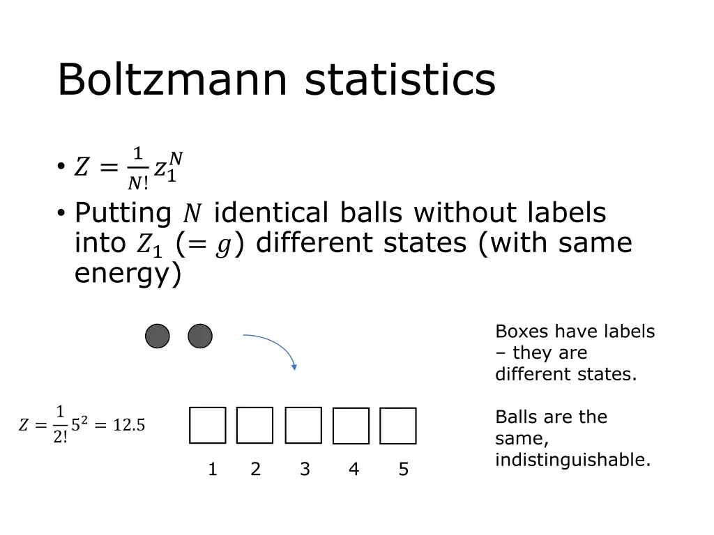 boltzmann statistics