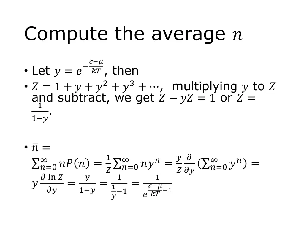 compute the average