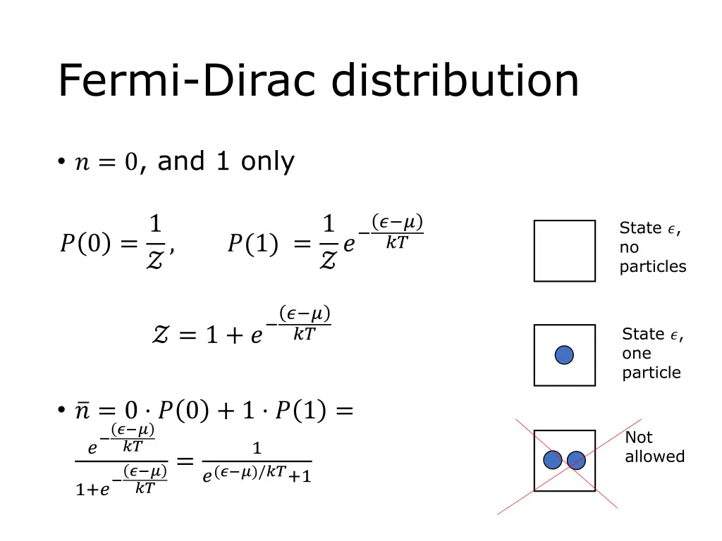 fermi dirac distribution