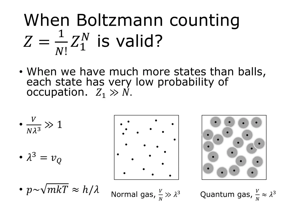 when boltzmann counting 1