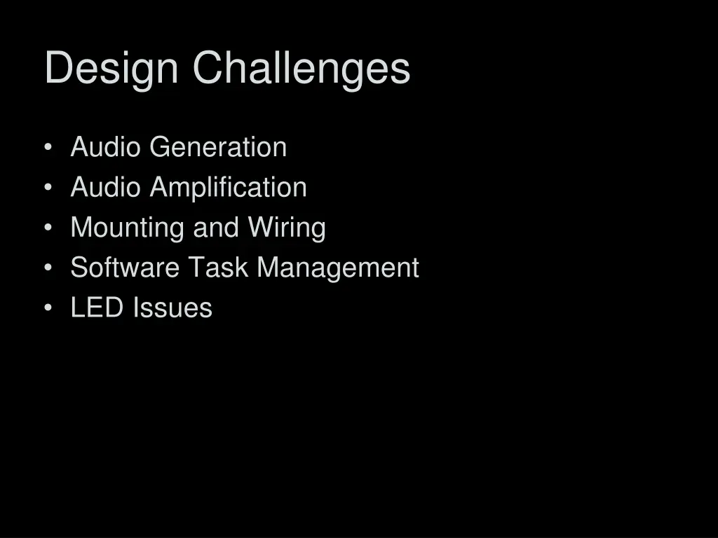 design challenges