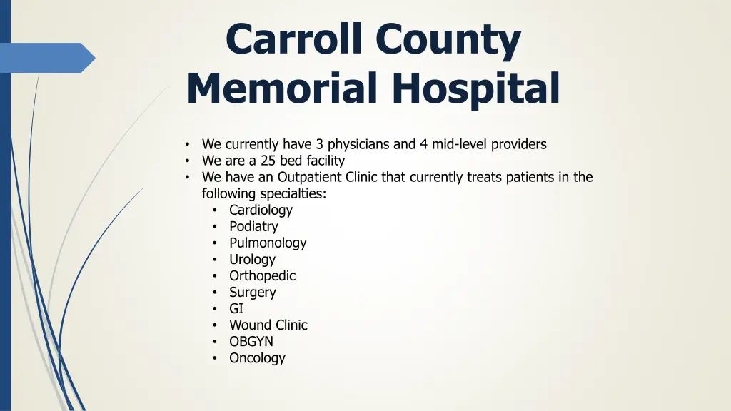 carroll county memorial hospital 1