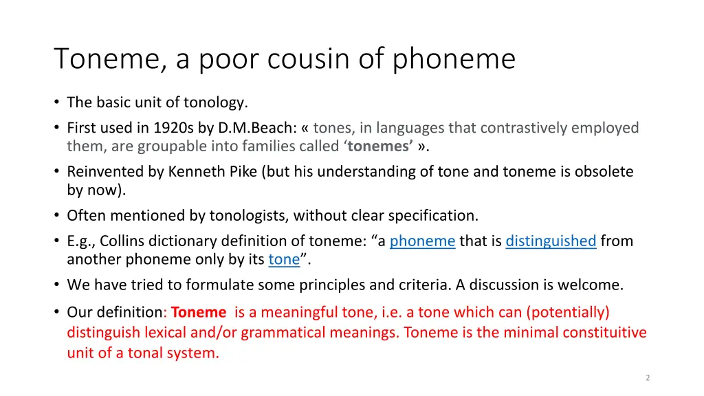 toneme a poor cousin of phoneme