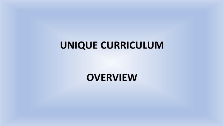 unique curriculum