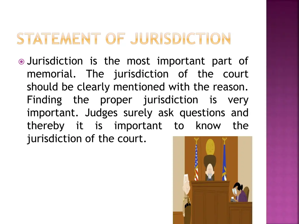 statement of jurisdiction