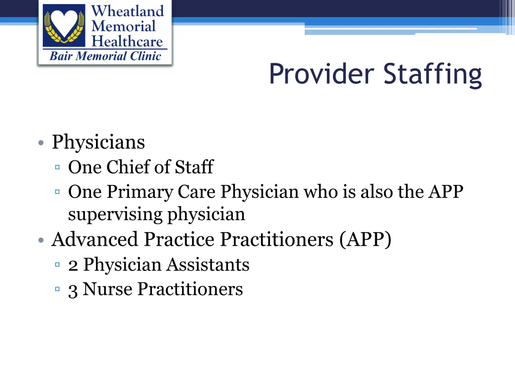 provider staffing