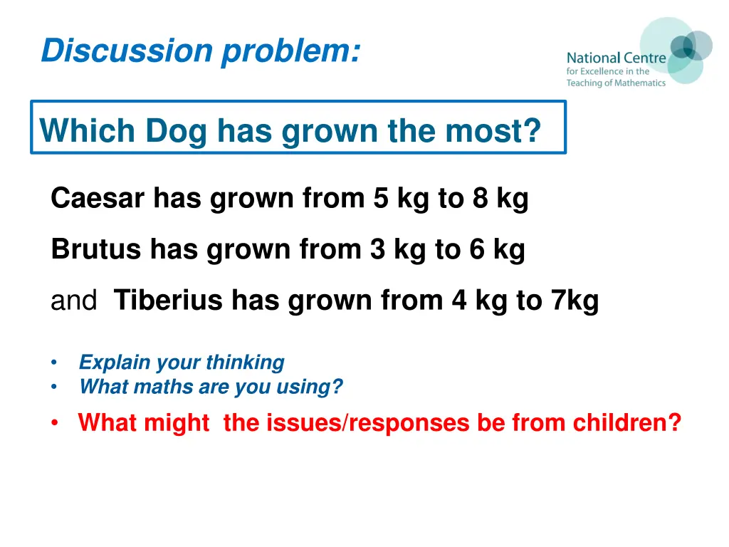 discussion problem