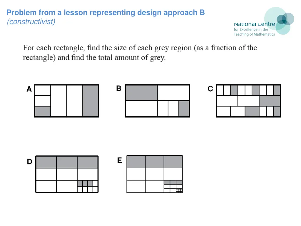 problem from a lesson representing design 1