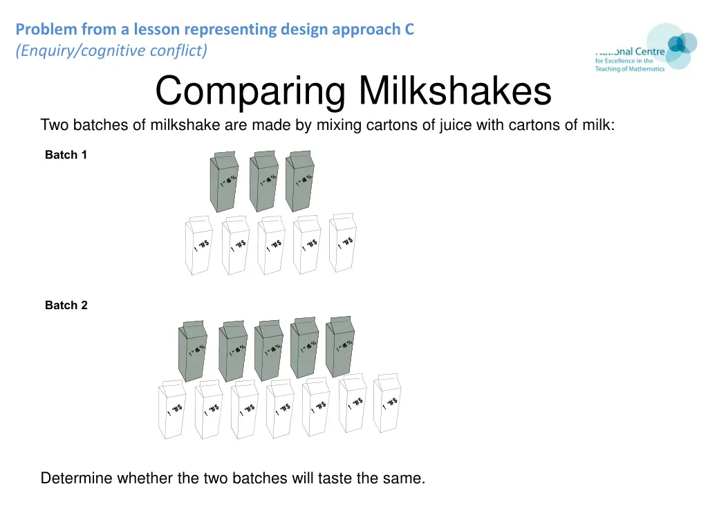 problem from a lesson representing design 2