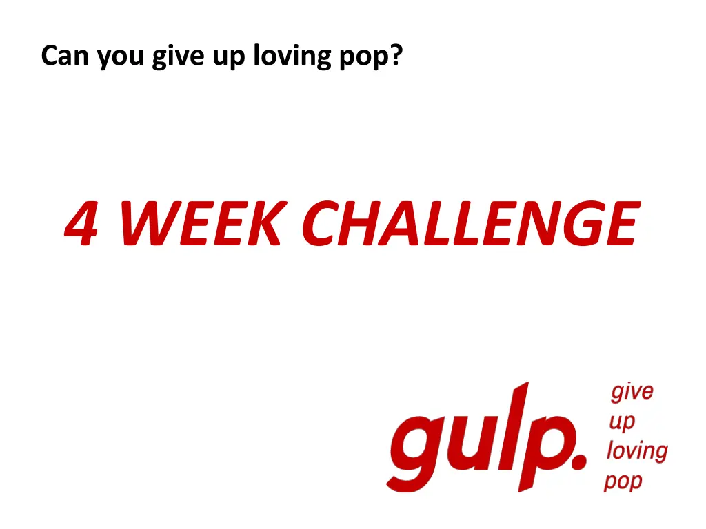 can you give up loving pop