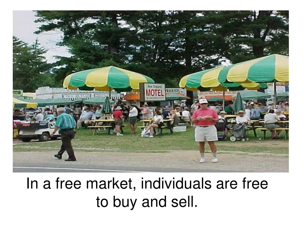 in a free market individuals are free