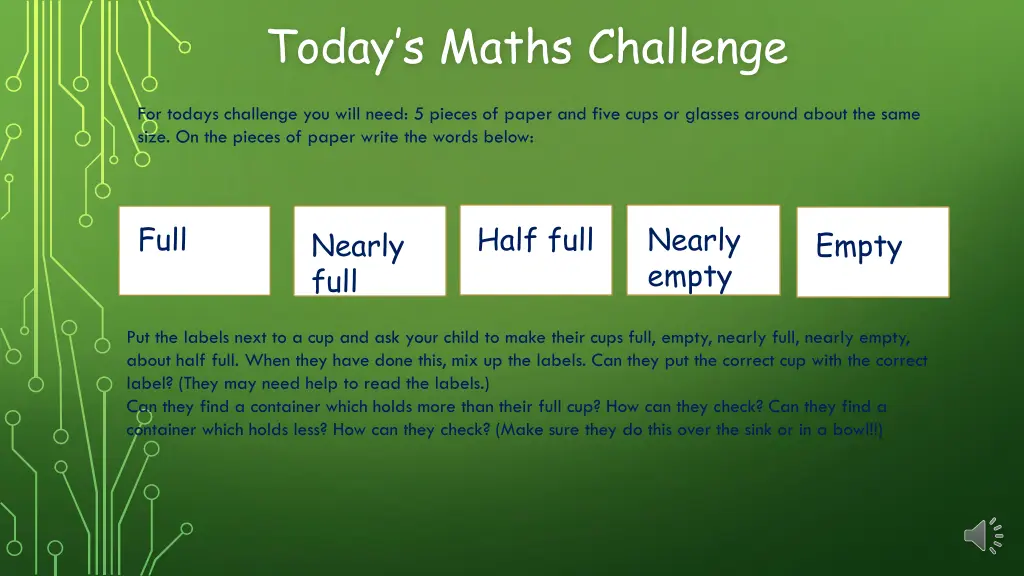 today s maths challenge