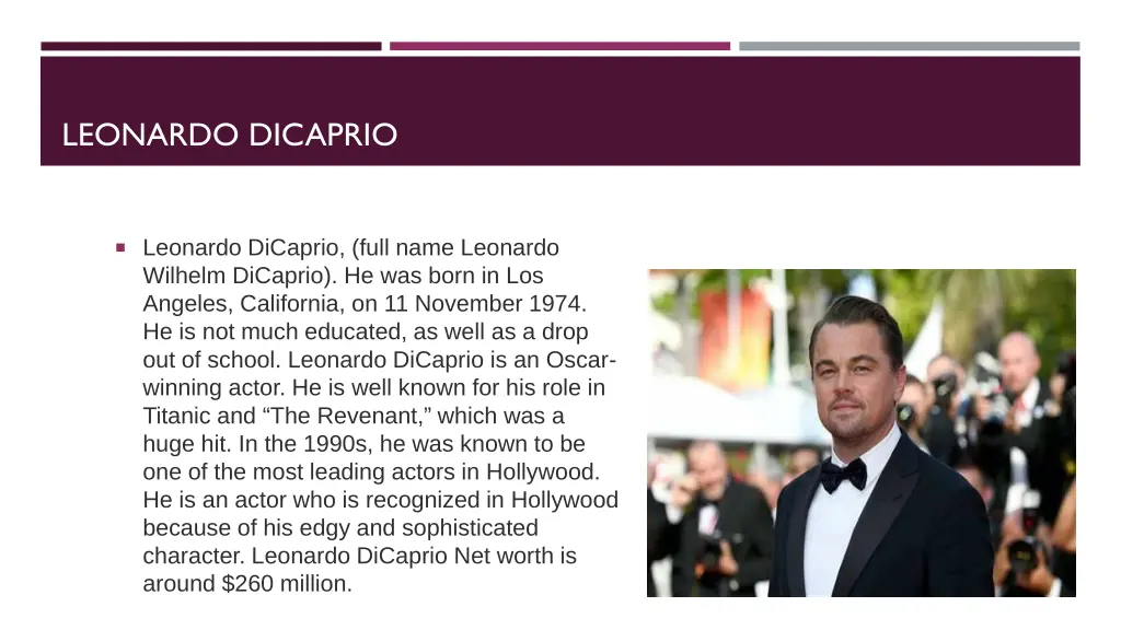 leonardo dicaprio