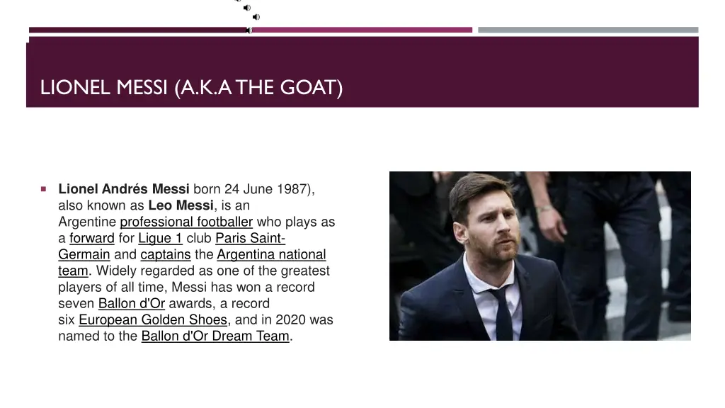 lionel messi a k a the goat