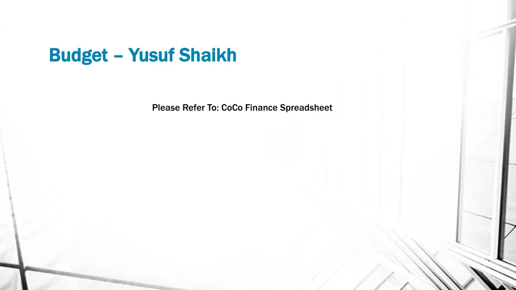 budget budget yusuf shaikh yusuf shaikh