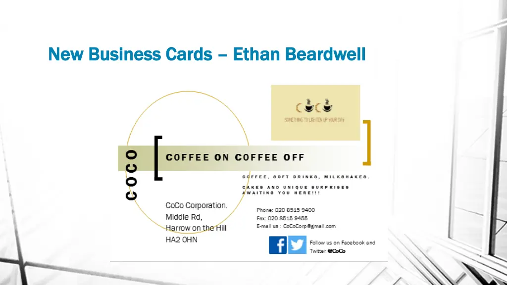 new business cards new business cards ethan