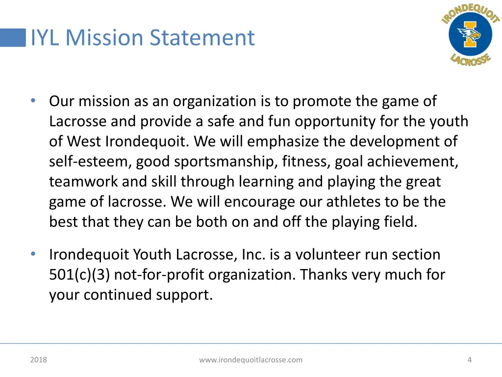 iyl mission statement