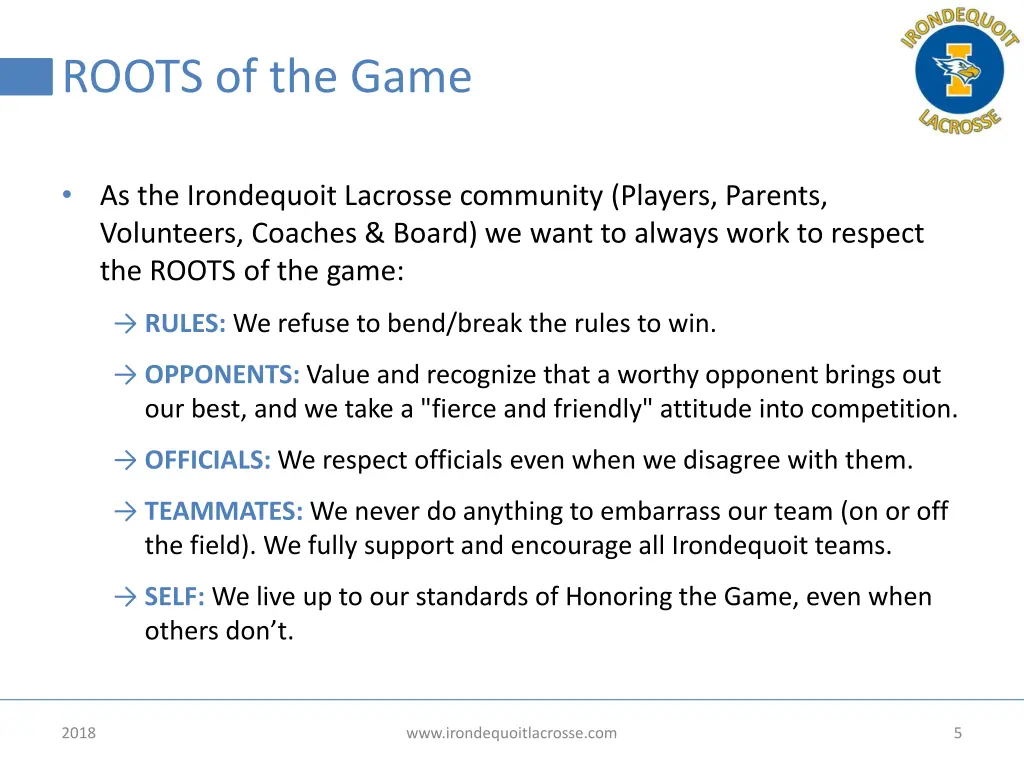 roots of the game