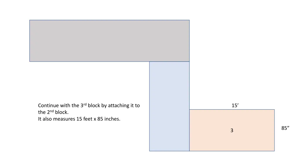 continue with the 3 rd block by attaching