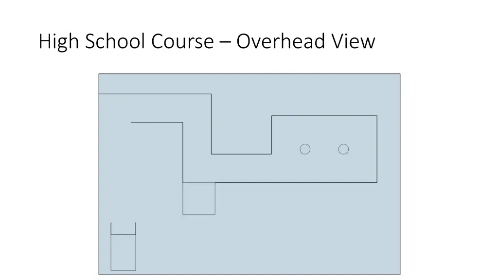 high school course overhead view