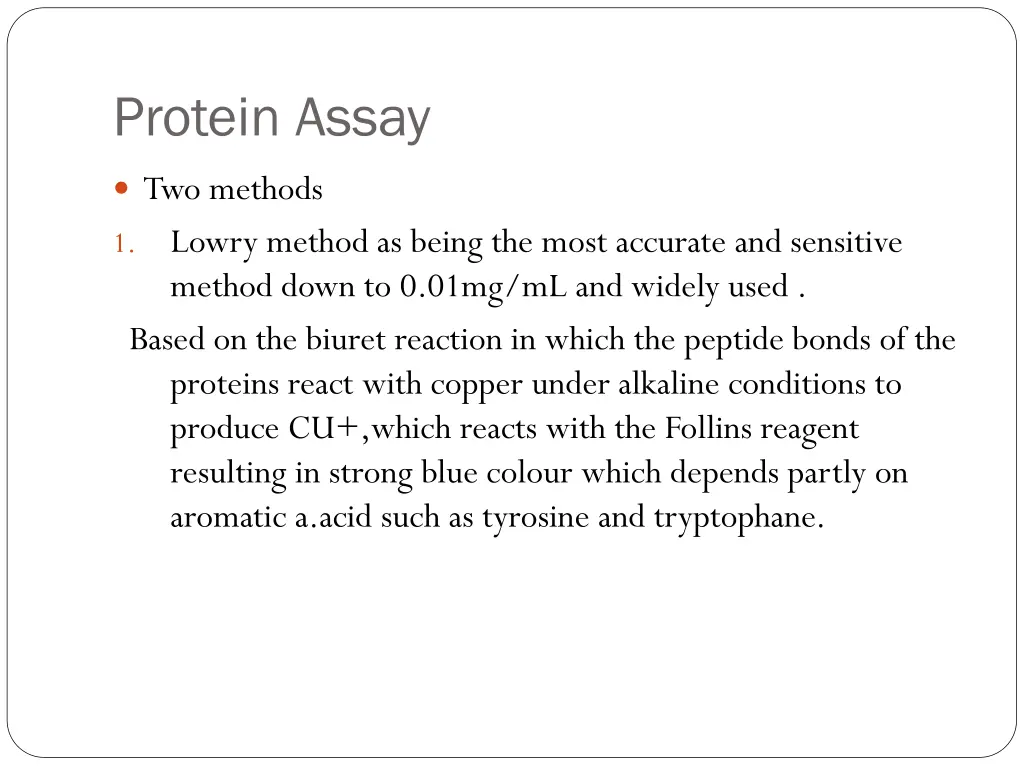 protein assay