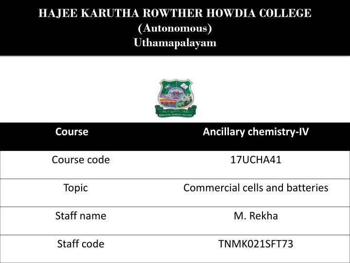 hajee karutha rowther howdia college autonomous