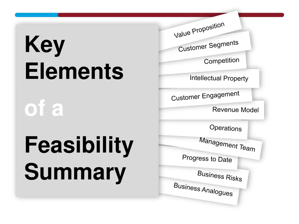 key elements of a feasibility summary