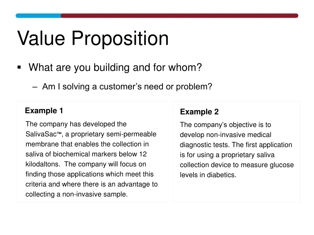 value proposition