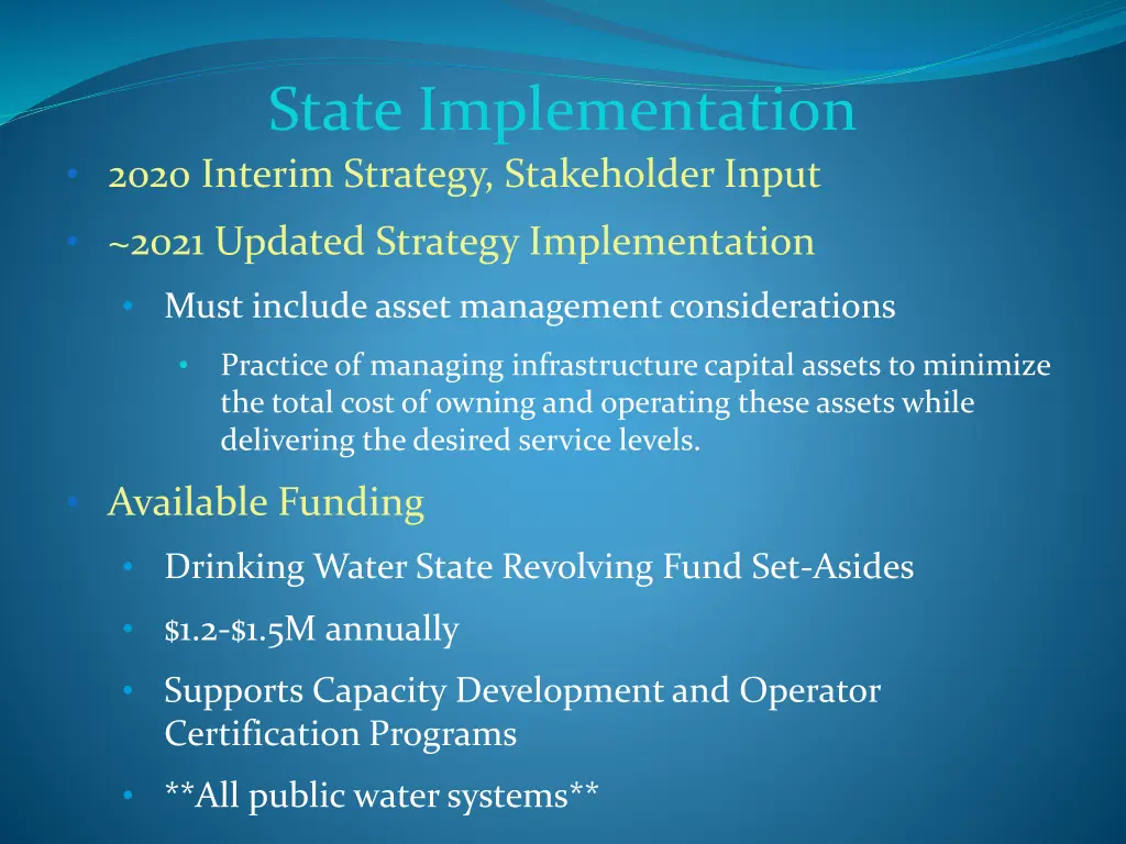 state implementation 2