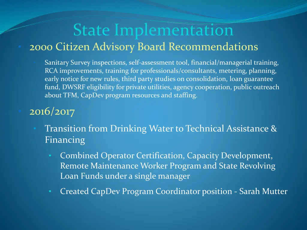 state implementation