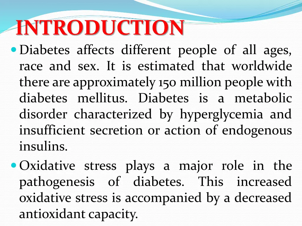 introduction diabetes affects different people