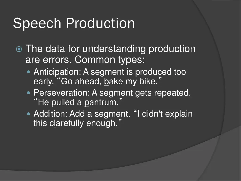 speech production 3