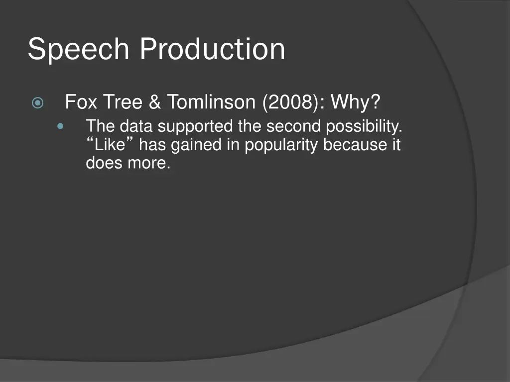 speech production 34