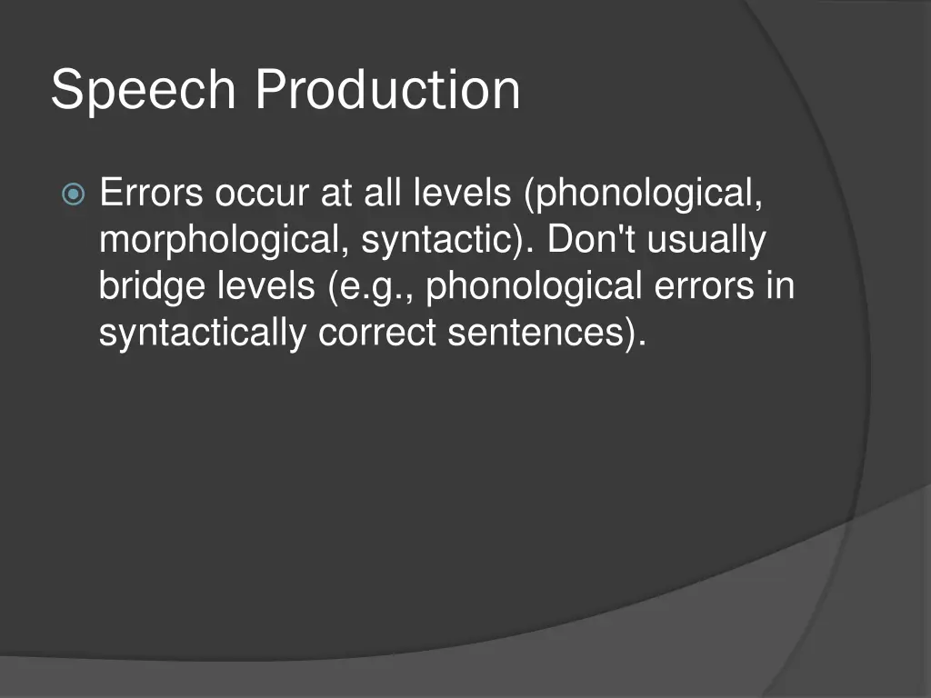 speech production 5