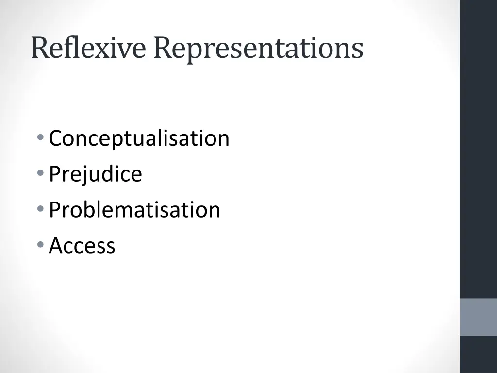 reflexive representations