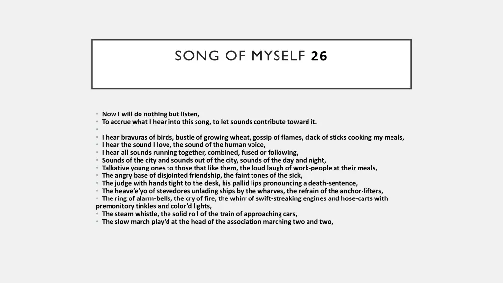 song of myself 26