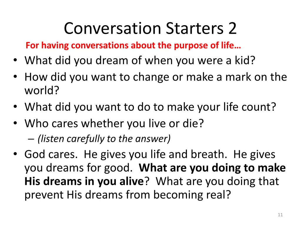 conversation starters 2 for having conversations