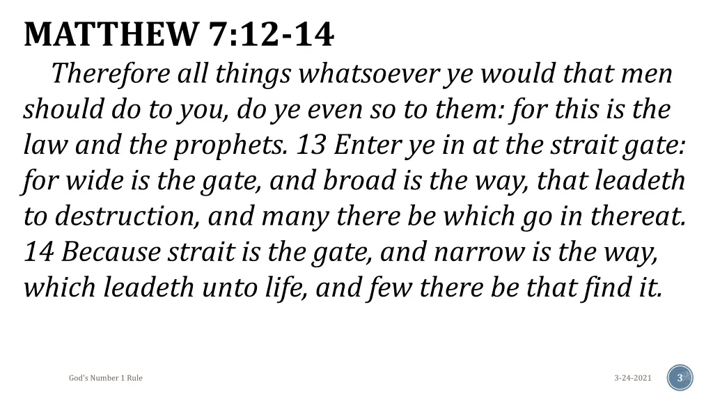 matthew 7 12 14 therefore all things whatsoever