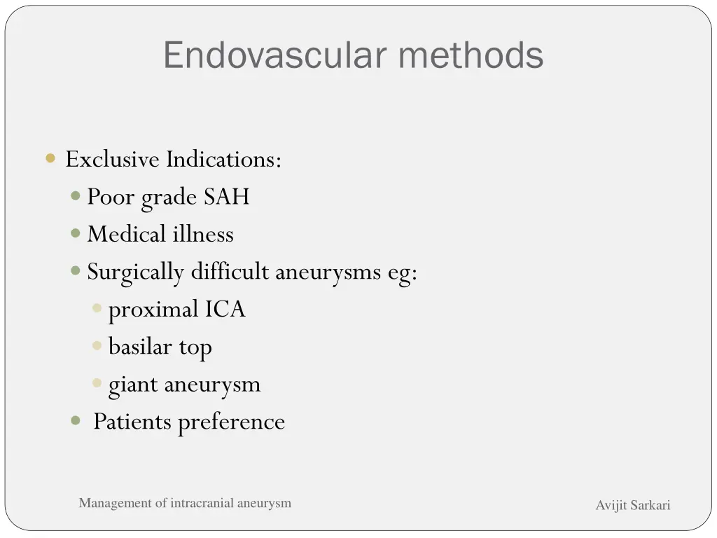 endovascular methods