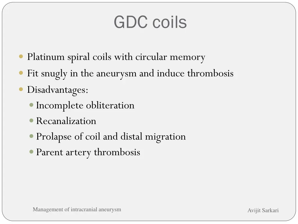 gdc coils