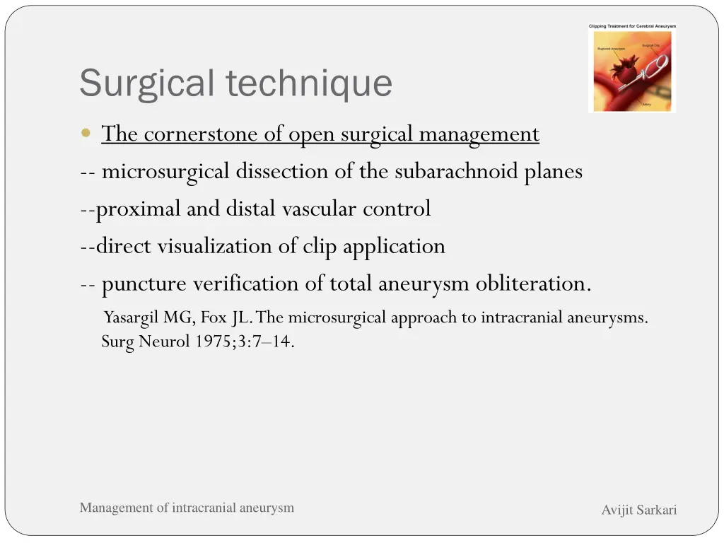 surgical technique