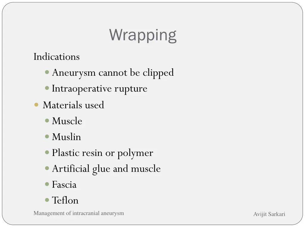 wrapping