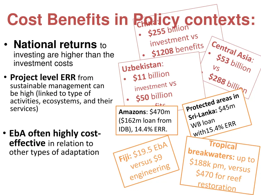 cost benefits in policy contexts