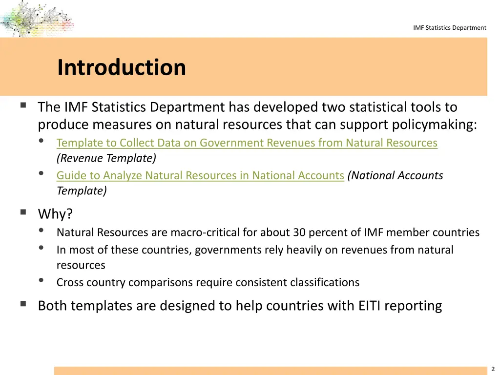 imf statistics department 1