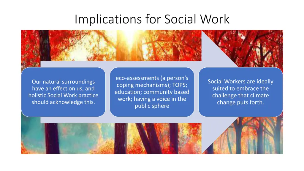 implications for social work