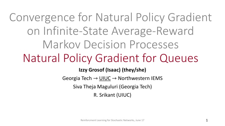 convergence for natural policy gradient