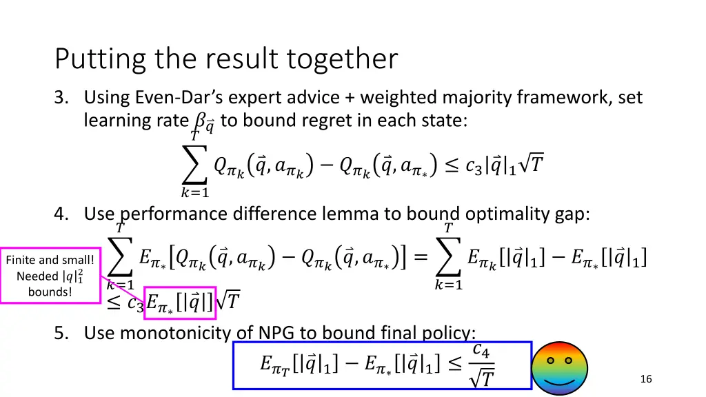 putting the result together 1