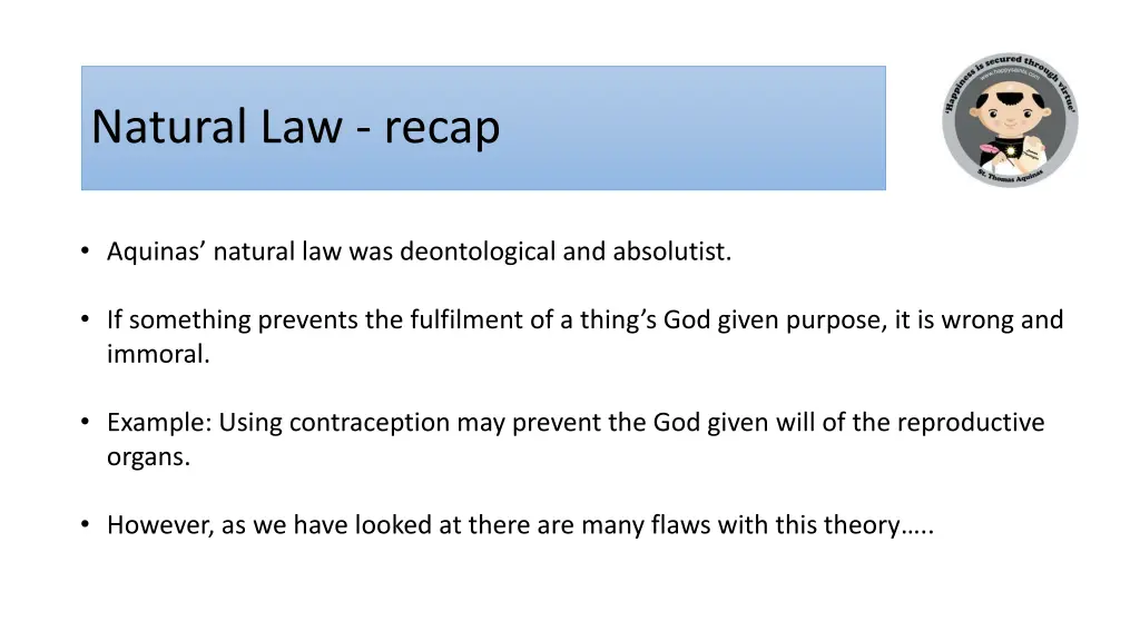 natural law recap